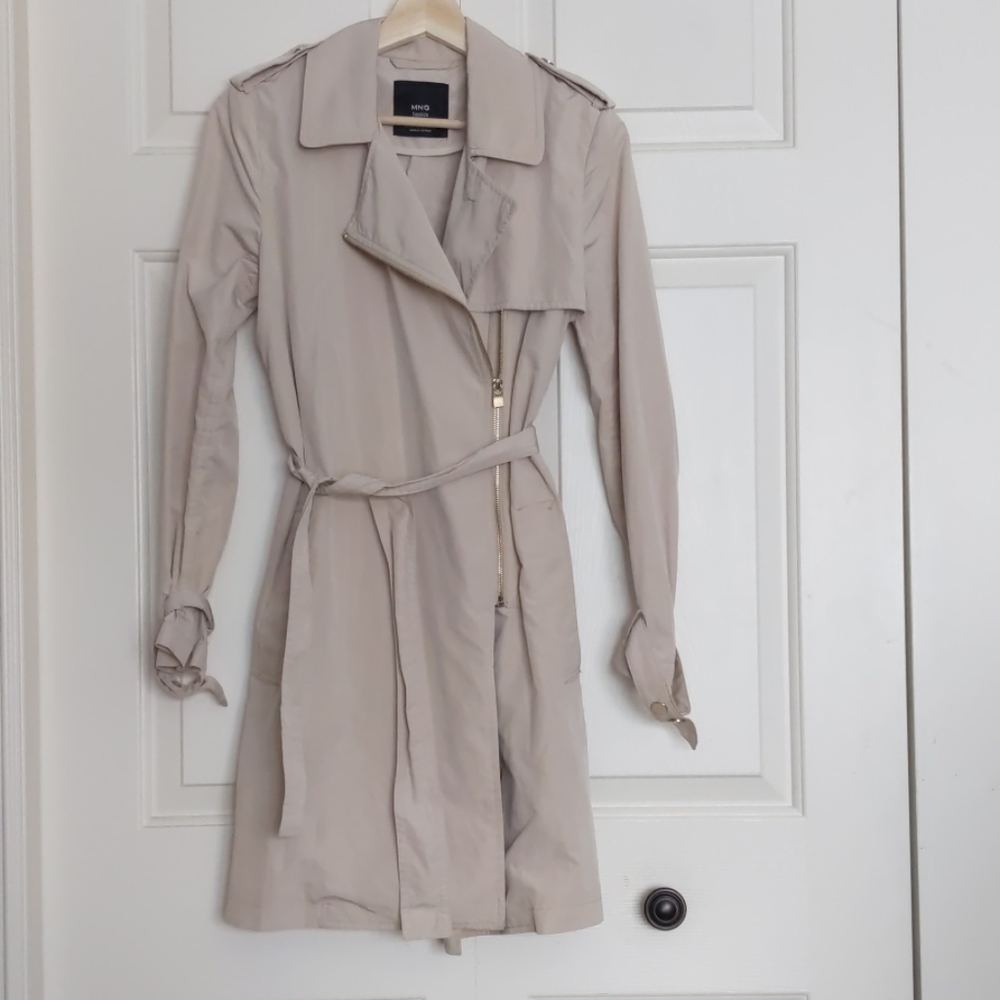 XS Mango Trench Coat